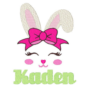 bunny face embroidery designs