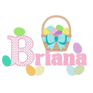 Easter Basket Machine Embroidery