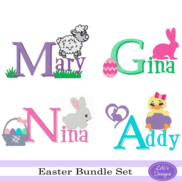 107 Cute Easter Embroidery - LelesDesigns