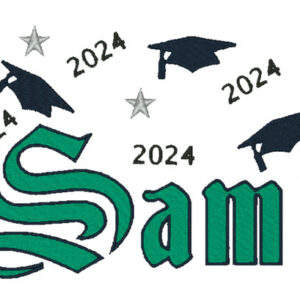 Graduation 2024 Embroidery senior