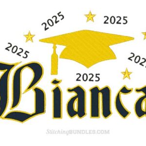 Graduation 2025 Embroidery bundle