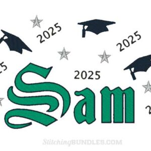 Graduation 2025 Embroidery personalized