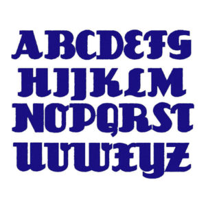 simple bold script monogram
