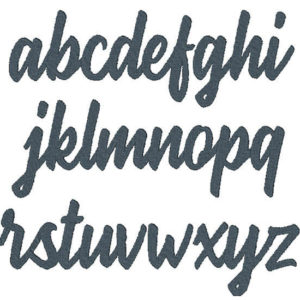 woodland animal embroidery font