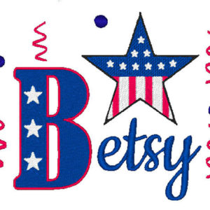 4th of July Embroidery star