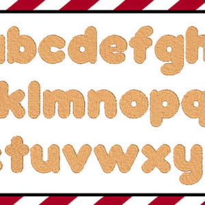 Gingerbread Embroidery Font