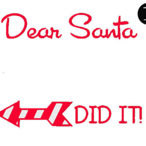 Dear Santa Embroidery arrow