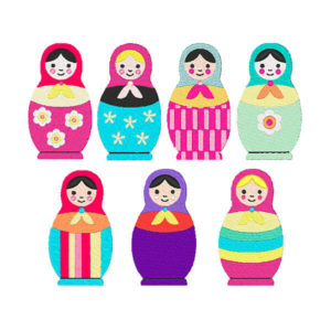 Matryoshka Dolls Embroidery