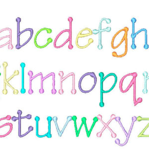 Nursery Embroidery Font