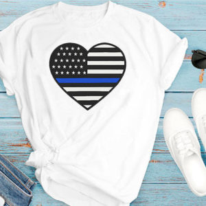 Thin blue Line Embroidery