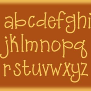 Woodland Bear Embroidery font