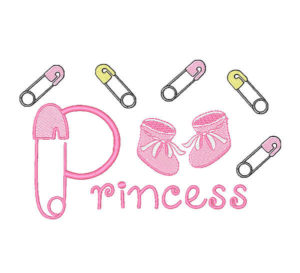 Baby Pin Shower Embroidery designs