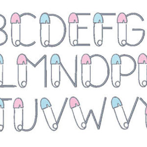 Baby Pin Embroidery Monogram