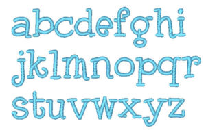 Beach BBQ Embroidery Font