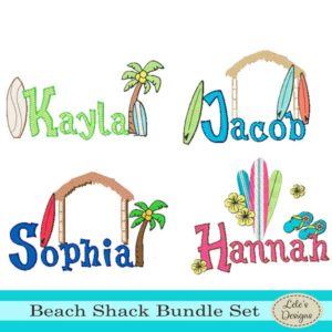 Beach Shack Embroidery