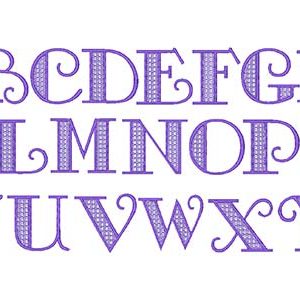 butterfly embroidery font