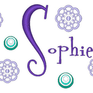 Circle & Flowers Embroidery Designs