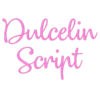 Dulcelin Script Font Embroidery