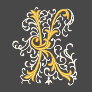 Flourish Swirl Monogram Embroidery - LelesDesigns