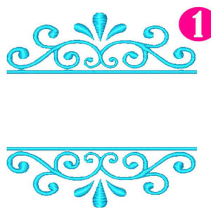 Scroll Frame Embroidery Design Frame Embroidery Designs Embroidery