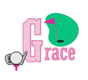 Golf Machine Embroidery