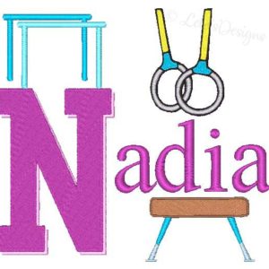 Gymnast Embroidery designs