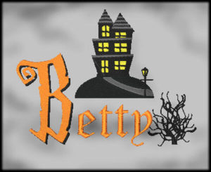 Haunted House Embroidery designs