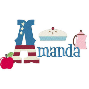 Heartland USA Embroidery Apple Pie