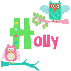 hoot owl machine embroidery