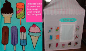 Ice Cream Embroidery food patch