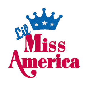 Lil Miss America Embroidery