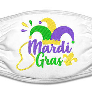 Mardi Gras Embroidery Mask