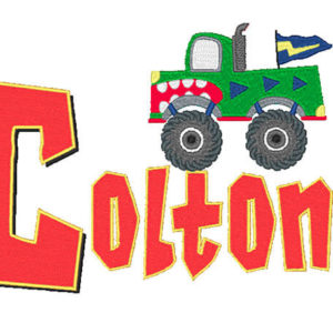 Monster Trucks Embroidery design