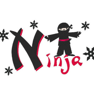 Ninja Machine Embroidery stars