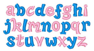 Peek A Boo Embroidery font