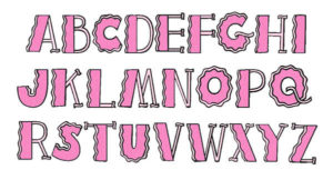 Pink Polka Dots Machine Embroidery Monogram