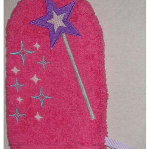 princess towel hooded machine embroidery ITH magic wand