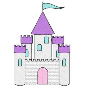 princess towel hooded embroidery castle