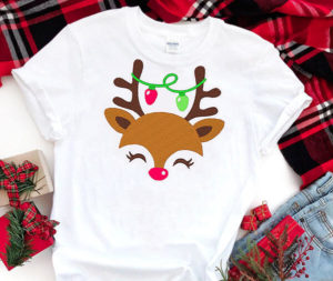 Rudolph Eyelash machine Embroidery designs