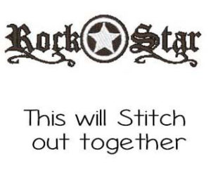 Rock Star machine Embroidery designs