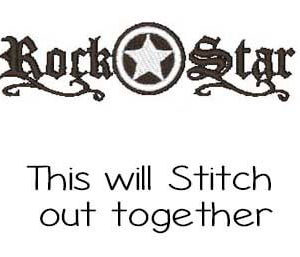 Rock Star machine Embroidery designs