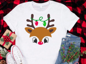 Rudolph Face Embroidery designs
