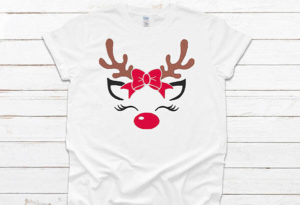 Rudolph Bow Embroidery design