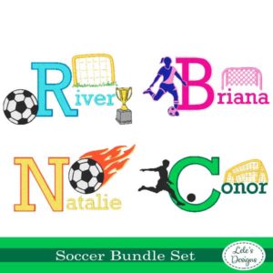 soccer embroidery set