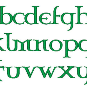 St. Patrick's Embroidery Font