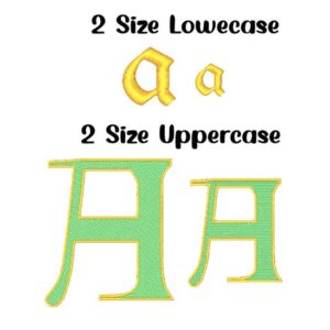 st patty embroidery 2 size font