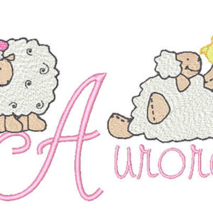 Step into Spring Embroidery lamb