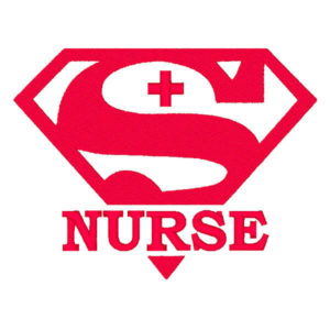 Nurse Superhero Embroidery