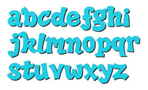 Unicorn Rainbow Machine Embroidery Font