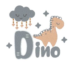 Boho Nursery Embroidery dino